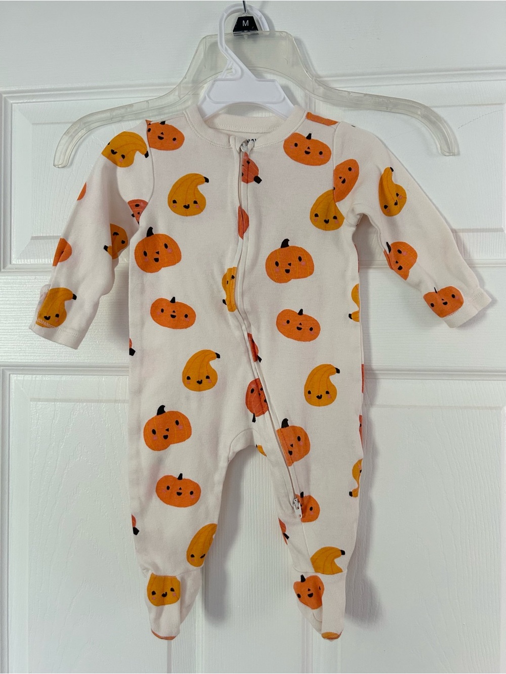 Old Navy Baby 3-6 M Autumn Fall Pumpkin & Squash Sleeper Onesie